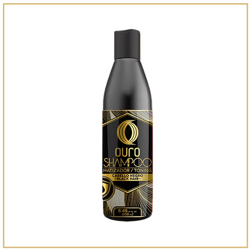 Ouro shampoo matizador negro 250 ml