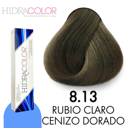 Hidracolor 8.13 rubio claro cenizo dorado