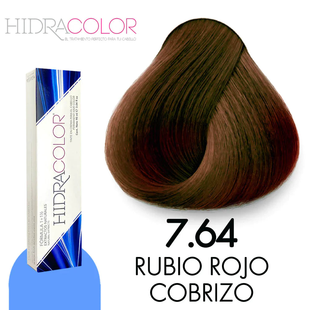 Hidracolor 7.64 rubio rojo cobrizo