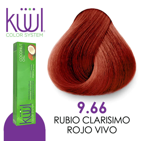 Kuul 9.66 rubio clarisimo rojo vivo